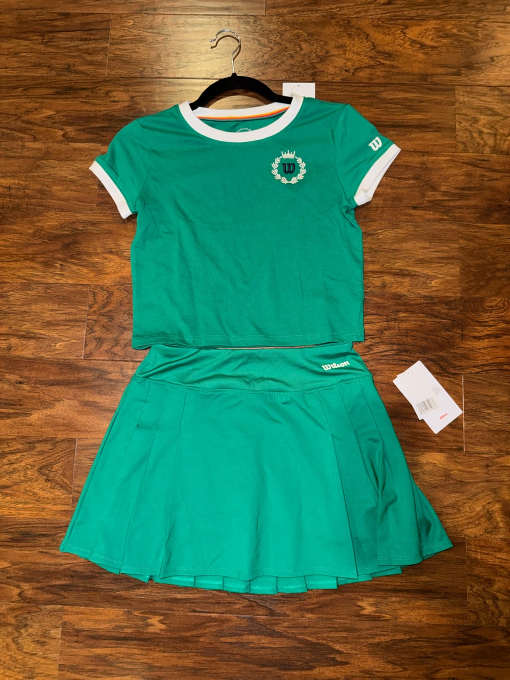 Wilson Green Tee and Skort Tennis Set - Girls
